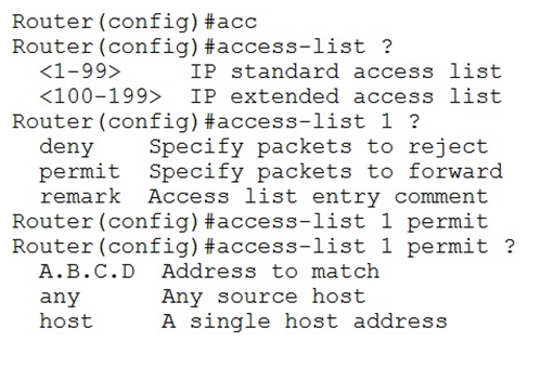 show ip access-list