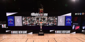 NBA با نمایشگرهای غول پیکر و مایکروسافت تیمز هواداران را به استادیوم میآورد
