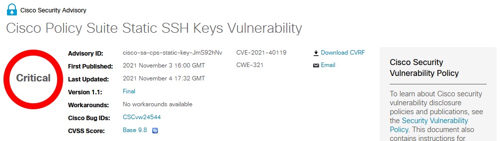 SSH Keys Vulnerability